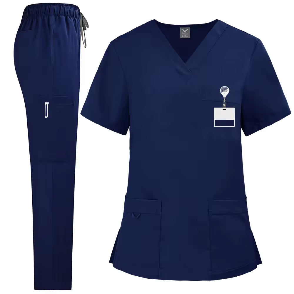 New Product Samples** Medical Scrub Set: V-Neck Top w/ pockets & Cargo Pants w/ pockets