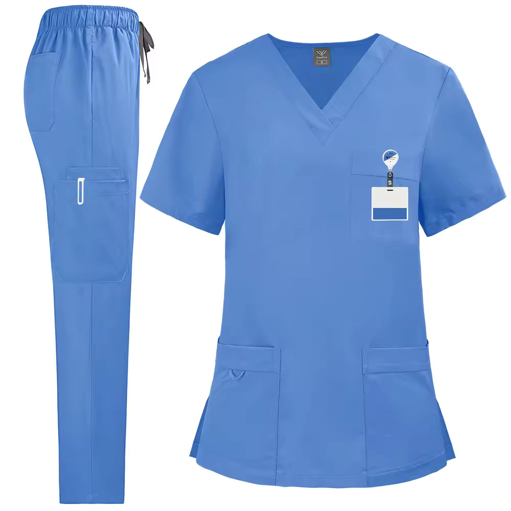 New Product Samples** Medical Scrub Set: V-Neck Top w/ pockets & Cargo Pants w/ pockets